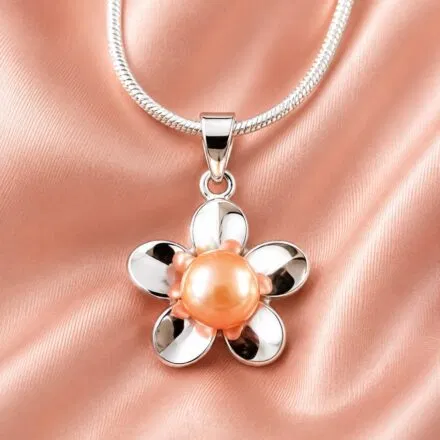 Simple Flower Pendant (S/Silver) + 1 Oyster Reveal