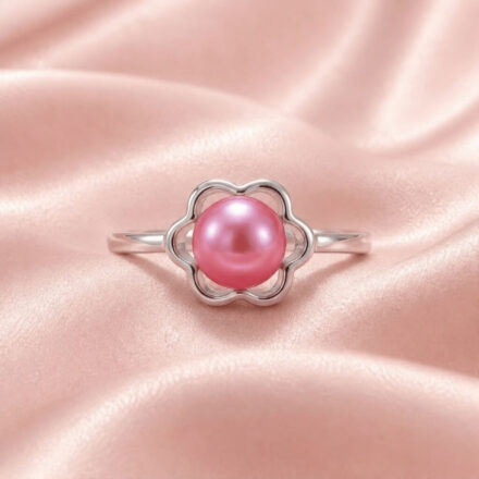 Dainty Flower Ring (Size 7) (S/Silver) + 1 Oyster Reveal