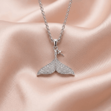 Whale Tail  Mount (S/Silver) +1 Oyster Reveal