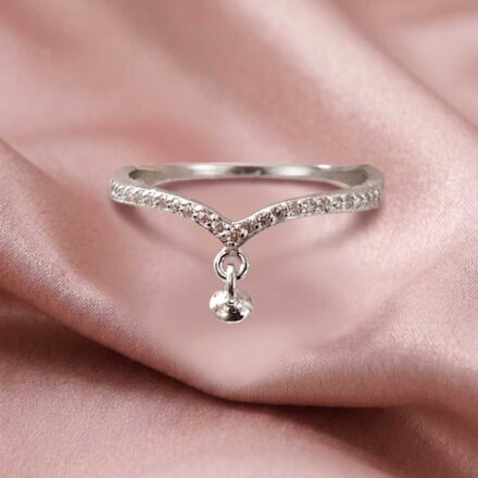 Wish bone Ring Sterling Silver + 1 Oyster Reveal