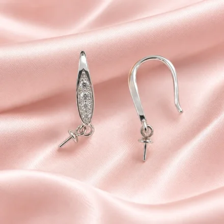Simple Hook (S/Silver) Ear Rings (supply your own pearls)