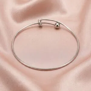 Charm Bangle (Stainless Steel) - Medium