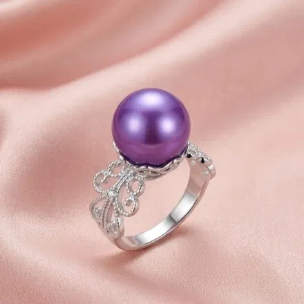 Laced Edison Ring (S/Silver) + 1 Edison