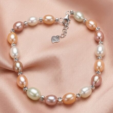 Rachel Rice Pearl Bracelet (S/Silver)