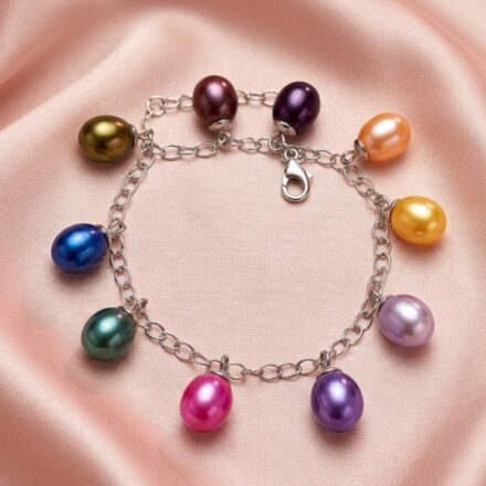 Sterling Silver 10 pearl mount Bracelet - Supply Own Pearls