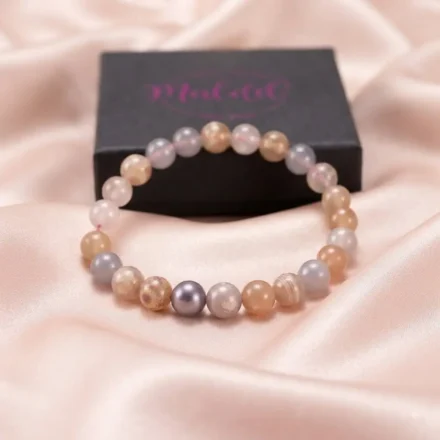 Flower Agate Bracelet