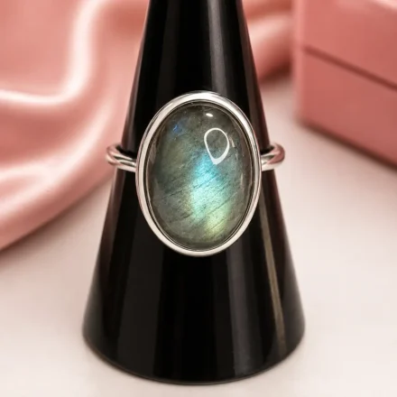 Labradorite Ring #4 (S/Silver)