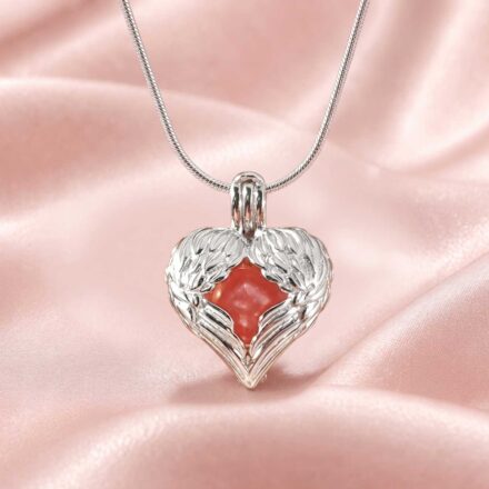 S925 Winged Heart Cage
