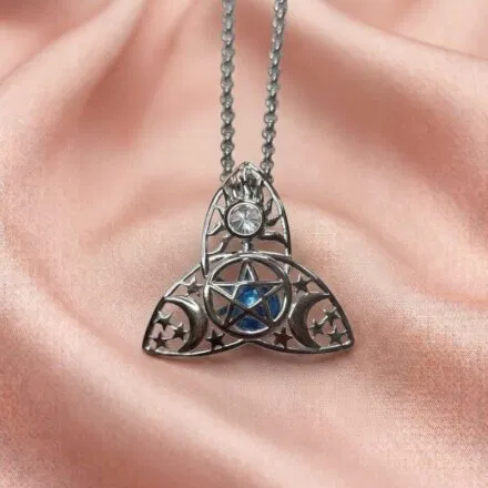 S925 Triquetra cage pendant