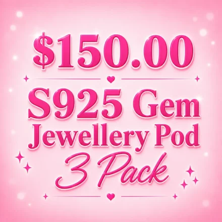 S925 Gem Jewellery Pod 3 Pack