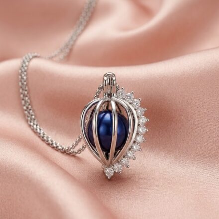 Sparkling Edison Cage Pendant (S/Silver) + 1 Edison