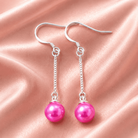 Dangle earrings (supply your own pearl)