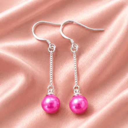 Dangle earrings (supply your own pearl)