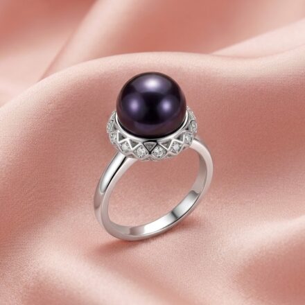Elegant Edison S/Silver Ring + 1 Edison Pearl